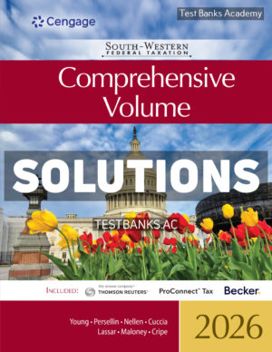 South - Western Federal Taxation 2026 - Comprehensive 49th Young Solutions Manual