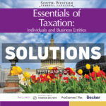 South - Western Federal Taxation 2026 - Essentials of Taxation - Individuals and Business Entities 29th Nellen Solutions Manual