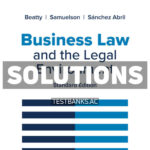 Business Law and the Legal Environment Standard Edition 10th Beatty Solutions Manual