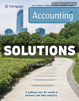 Accounting 30th Warren Solutions Manual