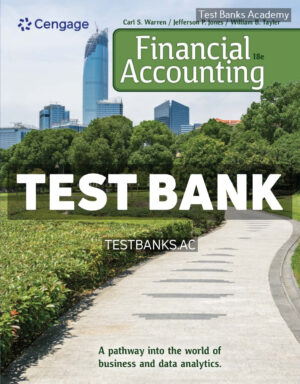Financial Accounting 18th Warren Test Bank