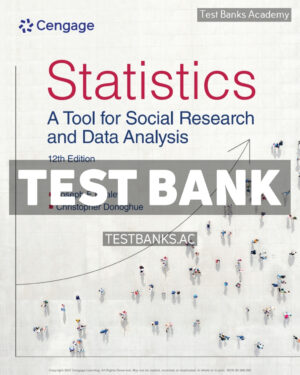 Statistics - A Tool for Social Research and Data Analysis 12th Healey Test Bank