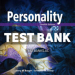 Personality 12th Burger Test Bank