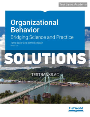 Organizational Behavior v5 1st Bauer Solutions Manual