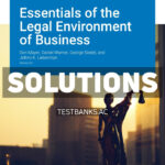 Essentials of the Legal Environment of Business v3 1st Mayer Solutions Manual