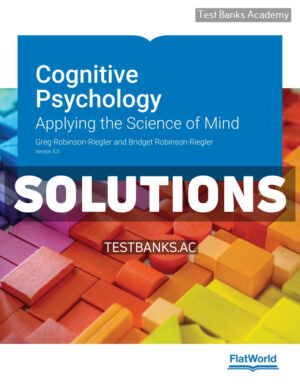 Cognitive Psychology v5 1st Riegler Solutions Manual