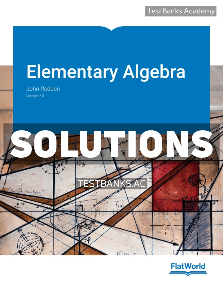 9798887946580-SOLUTIONS Elementary Algebra v2 1st Redden Solutions Manual